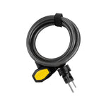 Lock Sunlt Dfndr D3 Cbl 10Mmx6F Key Coil Bk W/Brkt