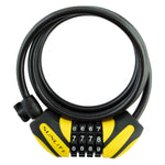 Lock Sunlt Dfndr D1 Cbl 8Mmx6F Com W/Bkt Coil Bk/Yl