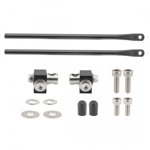 Bike Rack Rr Tubus Mounting Set 190Mm W/Clamps & Hdwr Bk