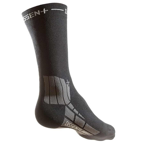 Dissent, Genuflex Crew Protect 8'', Compression socks, Black, S (Men 5-7.5)