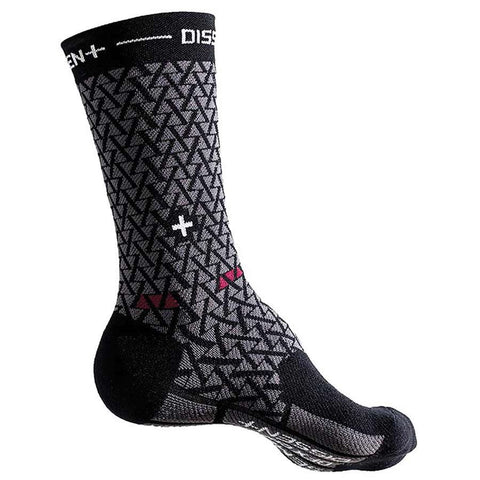 Dissent, Genuflex Crew Protect 8'' SEMENUK, Compression socks, Black, L (Men 10.5+)