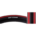 Tires Cstp Czar 700X28 Bk/Rd 120Lb Wire