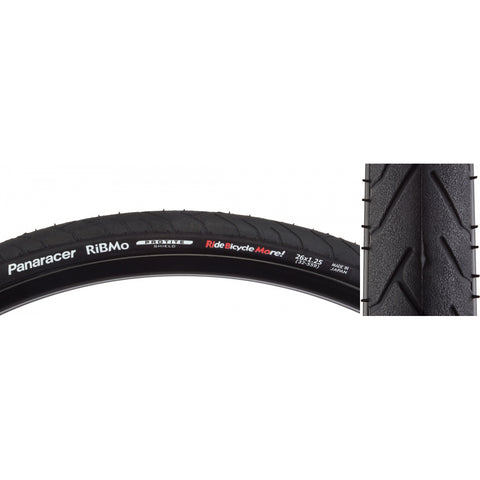 Tires Pan Ribmo Protite 26X1.25 Wire Bk/Blk