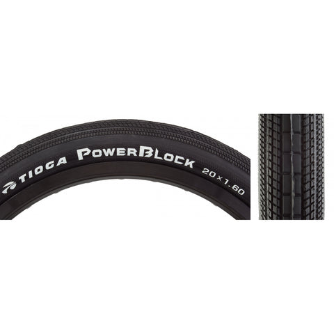 Tioga Powerblock SSpec Tire 20 x 1.6 Clincher Folding Black 120tpi