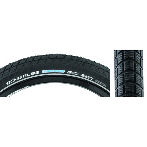 Schwalbe, Big Ben, Tire, 20''x2.15, Wire, Clincher, Endurance, RaceGuard, 67TPI, Black