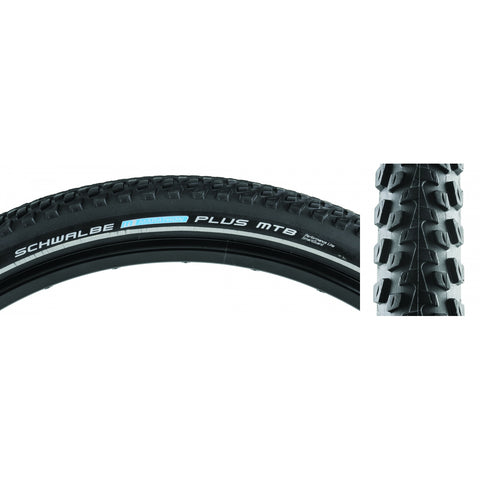 Tires Schwalbe Marathon Plus Mtb Perf Twin Smartguard 27.5X2.10 Bk/Bk/Ref Dual E50 Wire