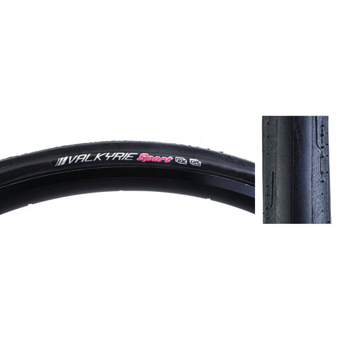 Tires Ken Valkyrie Sport 700X25 Bk/Bk R3C/Icapb/60 Wire 125Psi