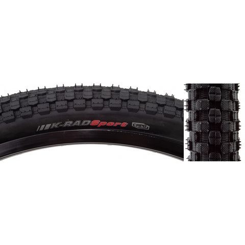 Tires Ken K-Rad Sport 26X2.3 Bk/Bk Src Prc/60 Wire 80Psi