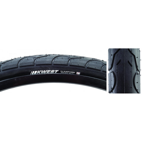 Tires Ken Kwest 24X1.5 Bk/Bsk 100Lb K1930 Wire