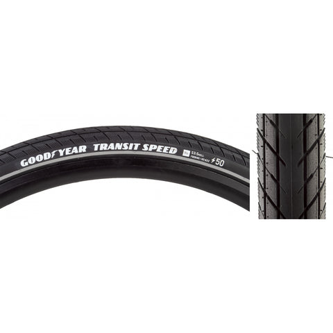 Goodyear, Transit Speed, Tire, 700x40C, Wire, Clincher, Dynamic:Silica4, S3: Shell, 60TPI, Black