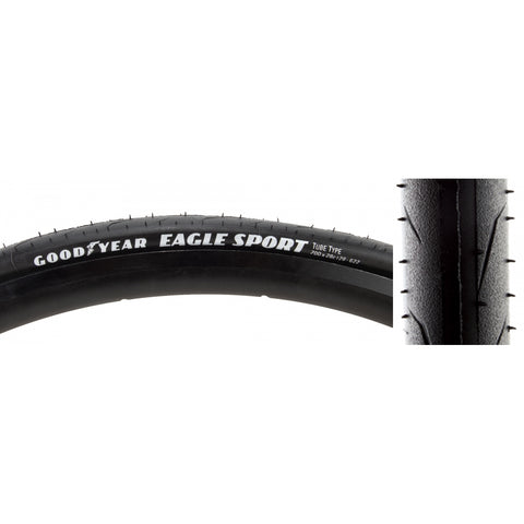 Goodyear, Eagle Sport, Tire, 700x28C, Folding, Clincher, Silica, 60TPI, Black