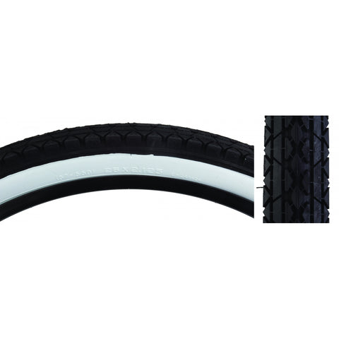 Tires Sunlt 26X2.125 Cst241 Bk/Wht Cruiser Wire