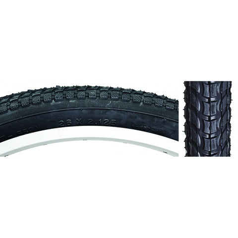 Tires Sunlt 26X2.125 Bk/Bk Cruiser K927W/Sun Logo Komfort Wire