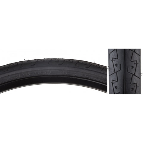 Tires Sunlt 26X1.5 Bk/Bk City Slick K154 Wire