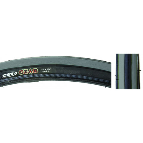 Tires Cstp Czar 650Cx23 Bk/Gy 120Lb Wire