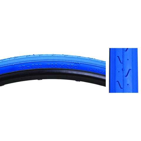 Tires Sunlt 700X25 Cst740 Bu/Blu S-Hp Wire
