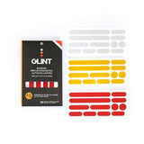 GLINT Reflective, Frame Stickers 3 Colors, White/Yellow/Red, Kit