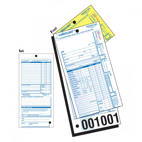 Form Wb Std Bike Repair W/Serv Pkof250