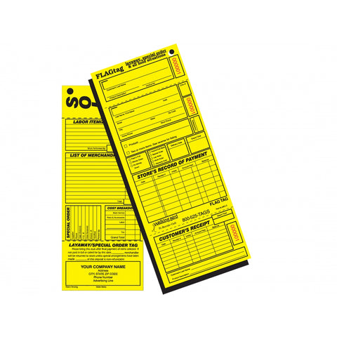 Form Wb Lay-Away Spec Order Tag Pkof250