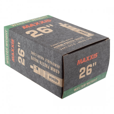Maxxis, Welter Weight, Tube, Presta, Length: 48mm, 26'', 1.50-2.50