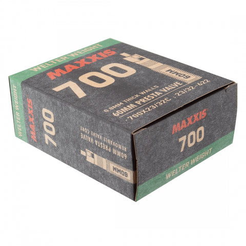 Maxxis, Welter Weight, Tube, Presta, Length: 60mm, 700C, 23-32C