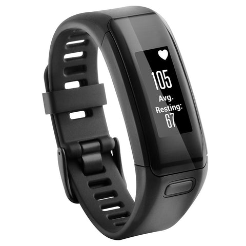 Garmin, vívosmart HR, Watch, Watch Color: Black, Wristband: Black - Silicone, 010-01955-06