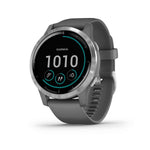 Garmin, vivoactive 4, Watch, Watch Color: Grey, Wristband: Grey - Silicone, 010-02174-01