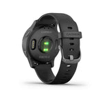 Garmin, vivoactive 4S, Watch, Watch Color: Slate, Wristband: Black - Silicone, 010-02172-11