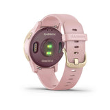 Garmin, vivoactive 4S, Watch, Watch Color: Dust Rose, Wristband: Dust Rose - Silicone, 010-02172-31