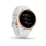 Garmin, vivoactive 4S, Watch, Watch Color: White, Wristband: White - Silicone, 010-02172-21