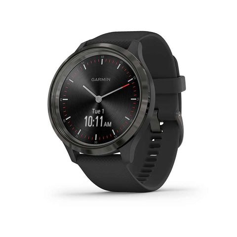 Garmin, vivomove 3, Watch, Watch Color: Slate, Wristband: Black - Silicone, 010-02239-01