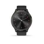 Garmin, vivomove 3, Watch, Watch Color: Slate, Wristband: Black - Silicone, 010-02239-01