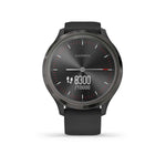 Garmin, vivomove 3, Watch, Watch Color: Slate, Wristband: Black - Silicone, 010-02239-01