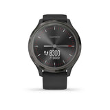 Garmin, vivomove 3, Watch, Watch Color: Slate, Wristband: Black - Silicone, 010-02239-01