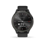 Garmin, vivomove 3, Watch, Watch Color: Slate, Wristband: Black - Silicone, 010-02239-01