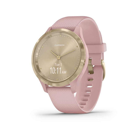 Garmin, vivomove 3S, Watch, Watch Color: Champagne, Wristband: Champagne - Silicone, 010-02238-01