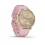 Garmin, vivomove 3S, Watch, Watch Color: Champagne, Wristband: Champagne - Silicone, 010-02238-01