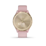 Garmin, vivomove 3S, Watch, Watch Color: Champagne, Wristband: Champagne - Silicone, 010-02238-01