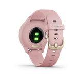 Garmin, vivomove 3S, Watch, Watch Color: Champagne, Wristband: Champagne - Silicone, 010-02238-01