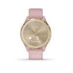 Garmin, vivomove 3S, Watch, Watch Color: Champagne, Wristband: Champagne - Silicone, 010-02238-01