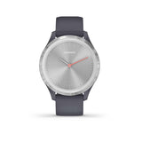 Garmin, vivomove 3S, Watch, Watch Color: Silver, Wristband: Silver - Silicone, 010-02238-00