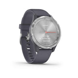 Garmin, vivomove 3S, Watch, Watch Color: Silver, Wristband: Silver - Silicone, 010-02238-00