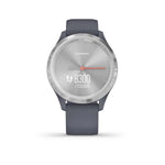 Garmin, vivomove 3S, Watch, Watch Color: Silver, Wristband: Silver - Silicone, 010-02238-00