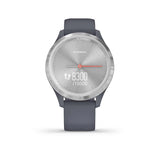 Garmin, vivomove 3S, Watch, Watch Color: Silver, Wristband: Silver - Silicone, 010-02238-00