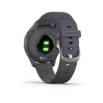 Garmin, vivomove 3S, Watch, Watch Color: Silver, Wristband: Silver - Silicone, 010-02238-00