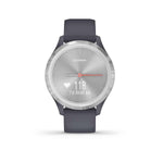 Garmin, vivomove 3S, Watch, Watch Color: Silver, Wristband: Silver - Silicone, 010-02238-00