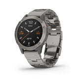 Garmin, fenix 6, Sapphire, Watch, Watch Color: Black, Wristband: Grey - Titanium, 010-02158-22