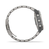 Garmin, fenix 6, Sapphire, Watch, Watch Color: Black, Wristband: Grey - Titanium, 010-02158-22