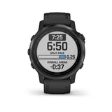 Garmin, fenix 6S Pro, Watch, Watch Color: Black, Wristband: Black - Silicone, 010-02159-13