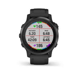 Garmin, fenix 6S Pro, Watch, Watch Color: Black, Wristband: Black - Silicone, 010-02159-13